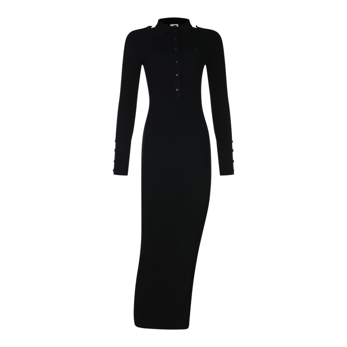 Courrèges Fitted Button Long Silhouette Maxi Dress