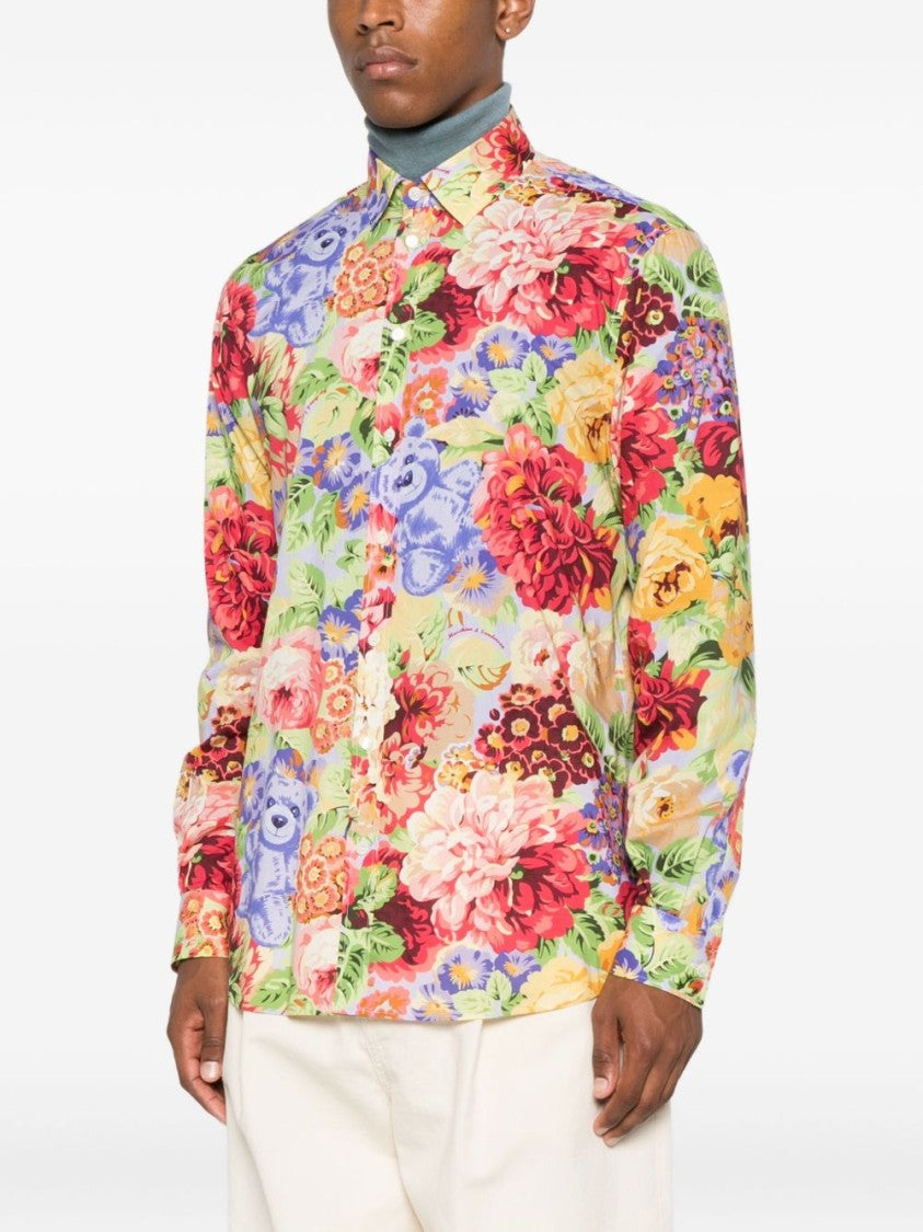 Moschino Multicolor Floral Print Shirt