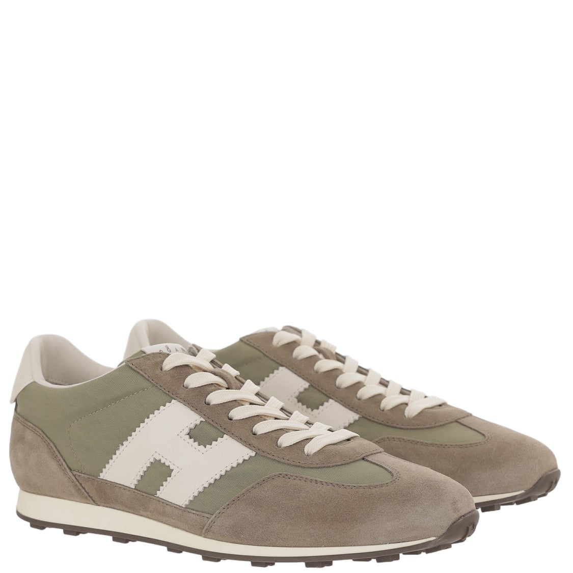 Hogan Low-Top Sneakers In Suede And Mesh With Memory Foam Insole