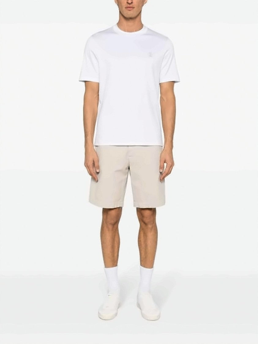 Brunello Cucinelli Cotton Jersey Crew Neck T-Shirt With Minimalist Design