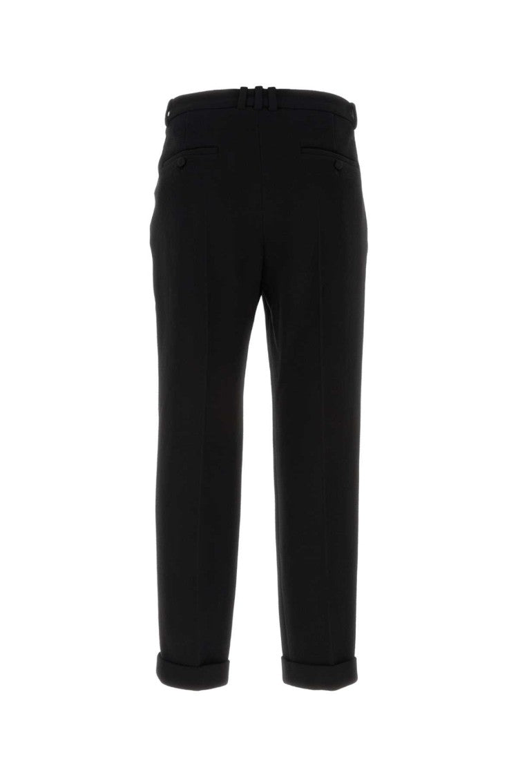 Balmain Black Wool Pant