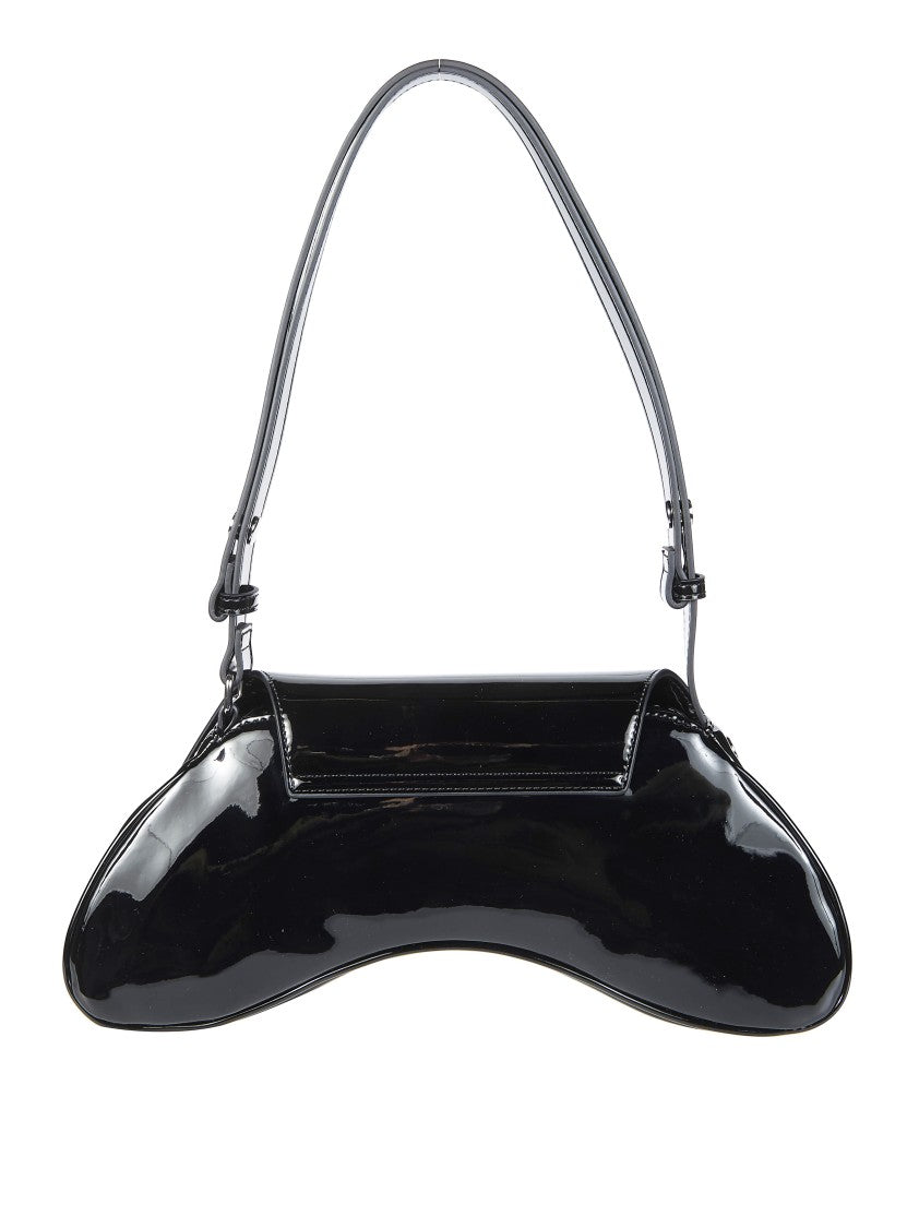 Diesel Black Play Crossbody Curved Silhouette Crossbody