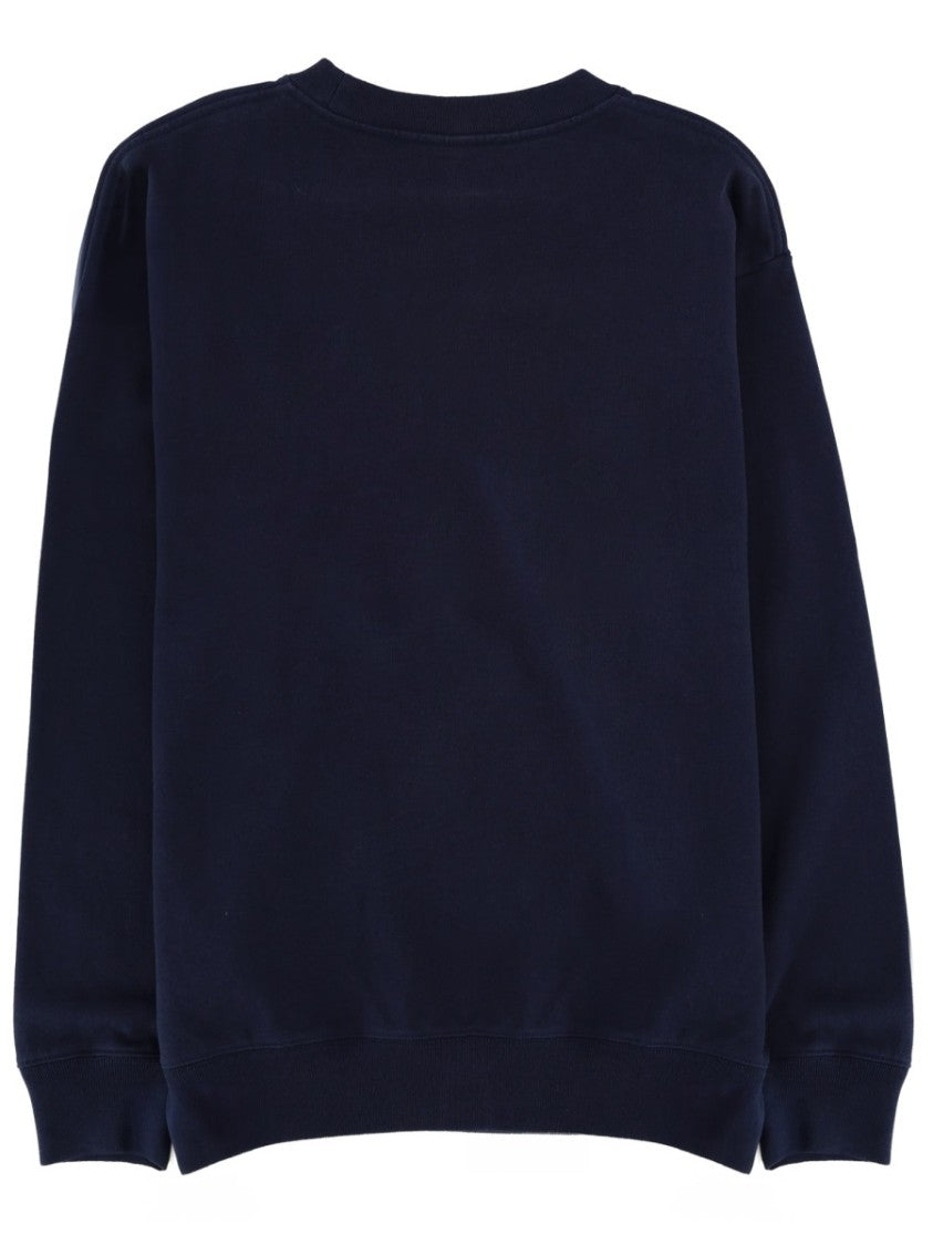 Sporty And Rich Dark Navy Wellness Club Cotton Sweatshirt