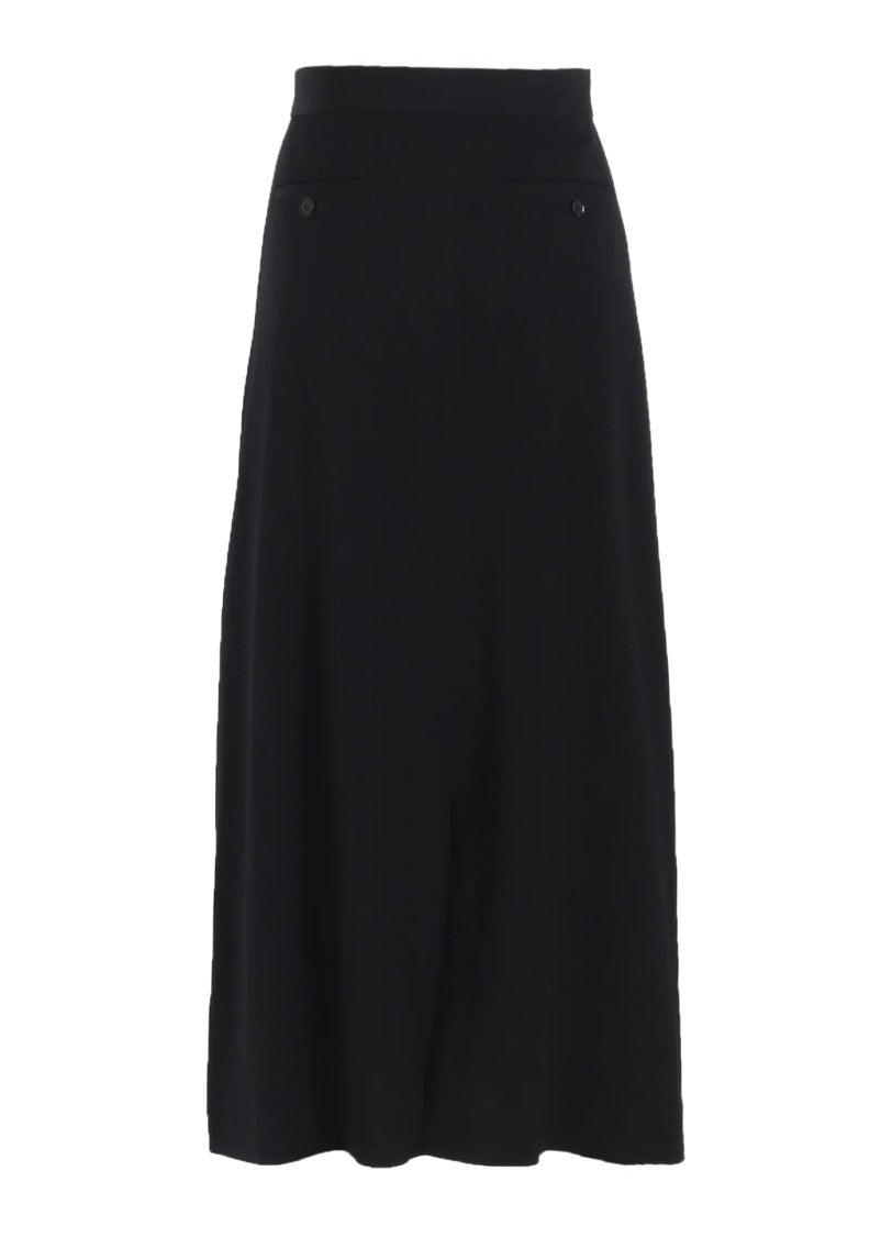 Yohji Yamamoto Tailored Wool Midi Skirt