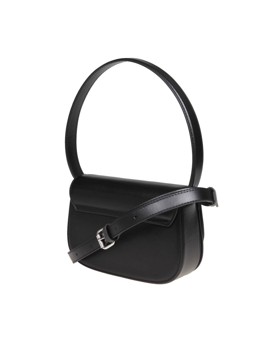 Diesel 1Dr Shoulder Bag In Black Leather
