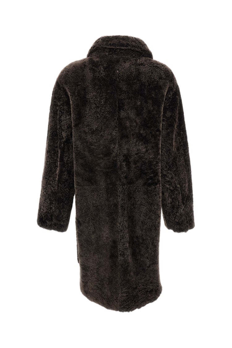 Arma Brown Zoey Shearling Reversible Coat