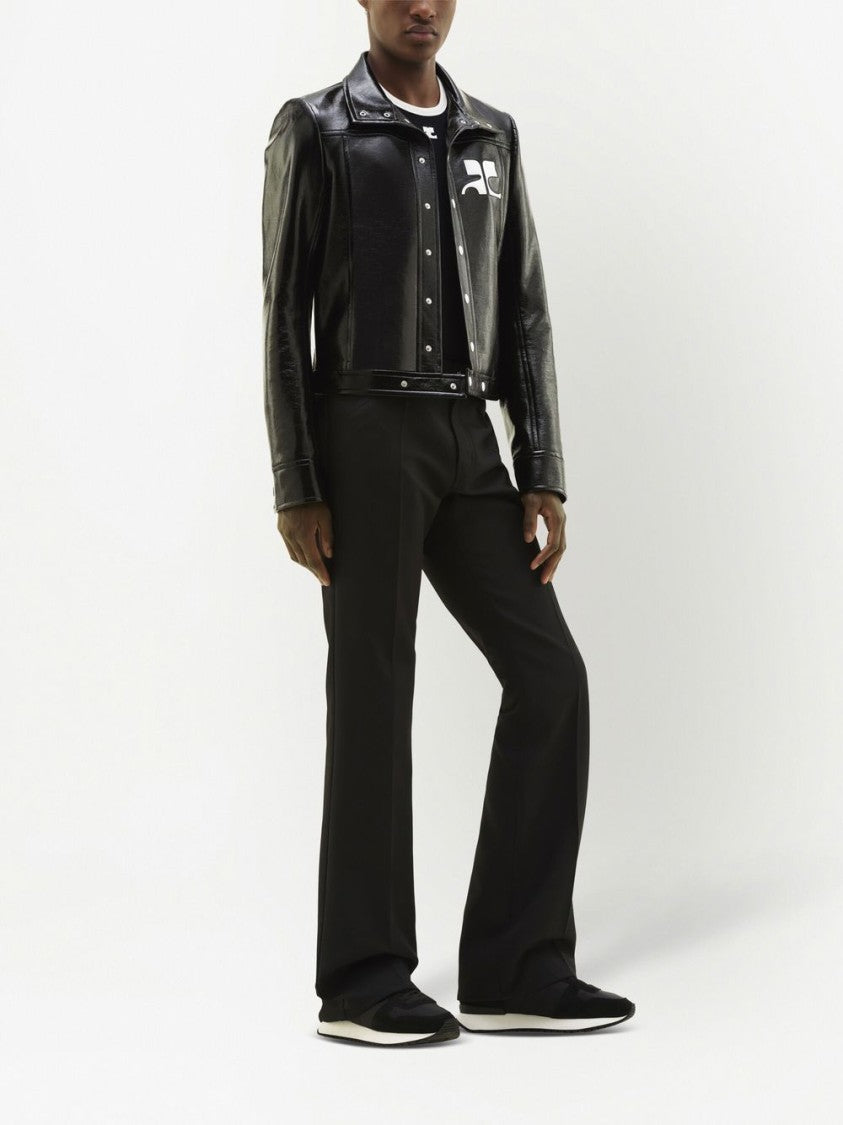 Courrèges Black Silk And Nylon Lightweight Jacket