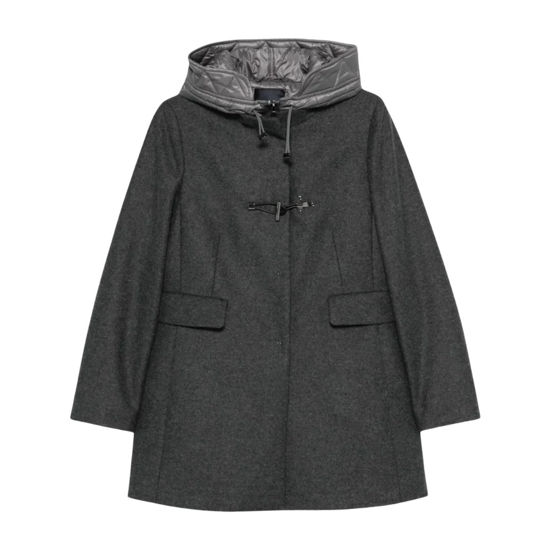 Fay Db Front Nylon Toggle Coat