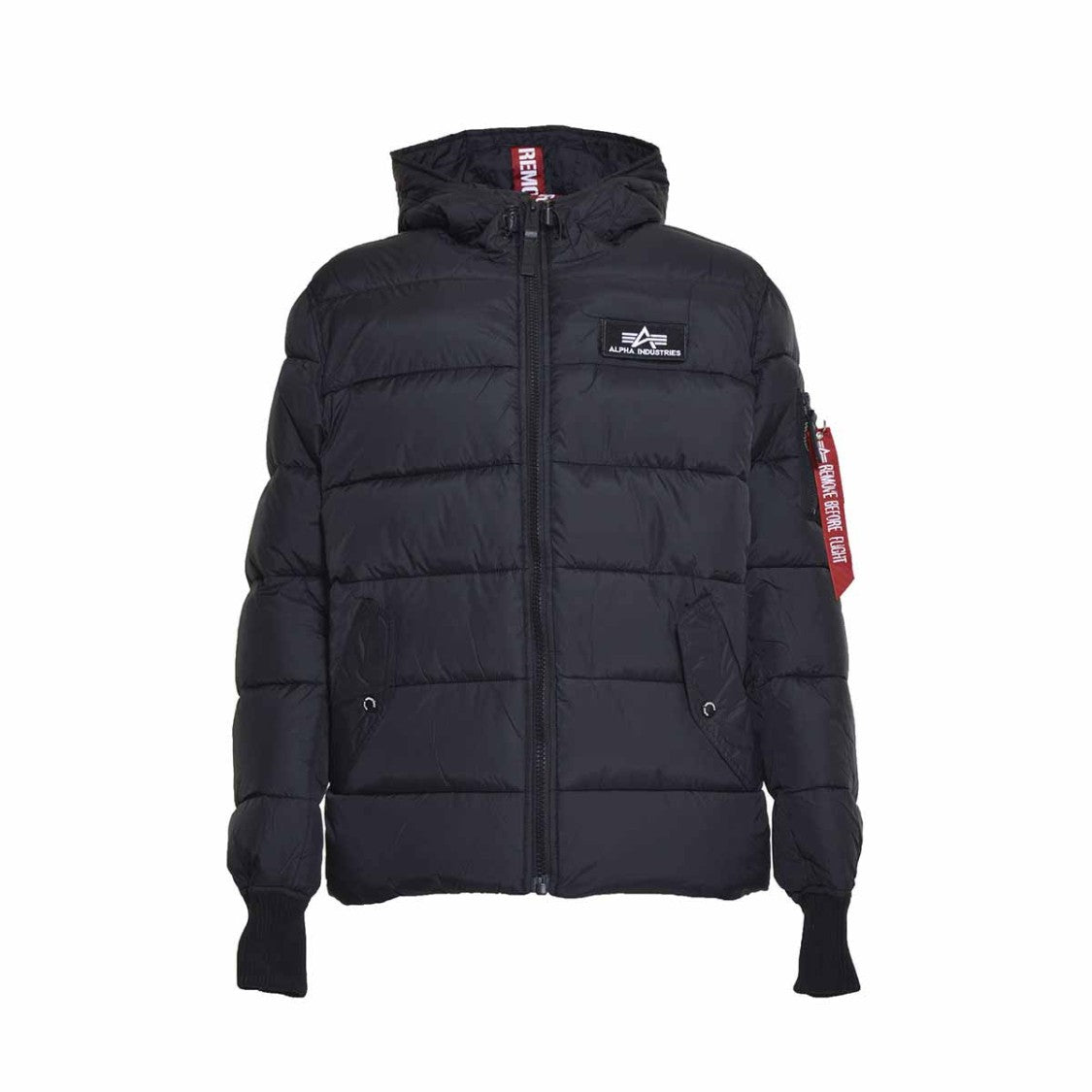 Alpha Industries Short Black Puffer Jacket