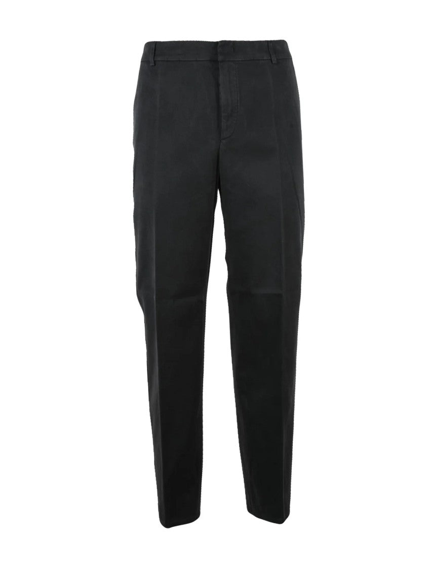 Dondup Black James Straight-Leg Corduroy Trousers