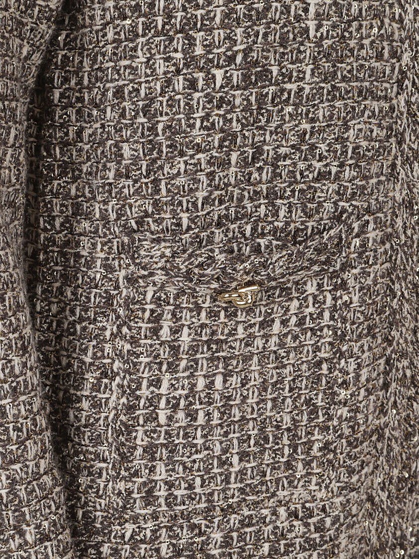 Fabiana Filippi Tweed Sequin Zip Jacket