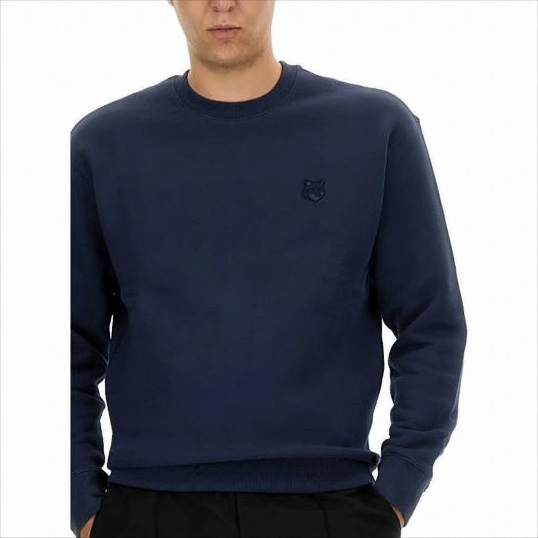 Maison Kitsuné Long-Sleeve Crewneck Sweatshirt