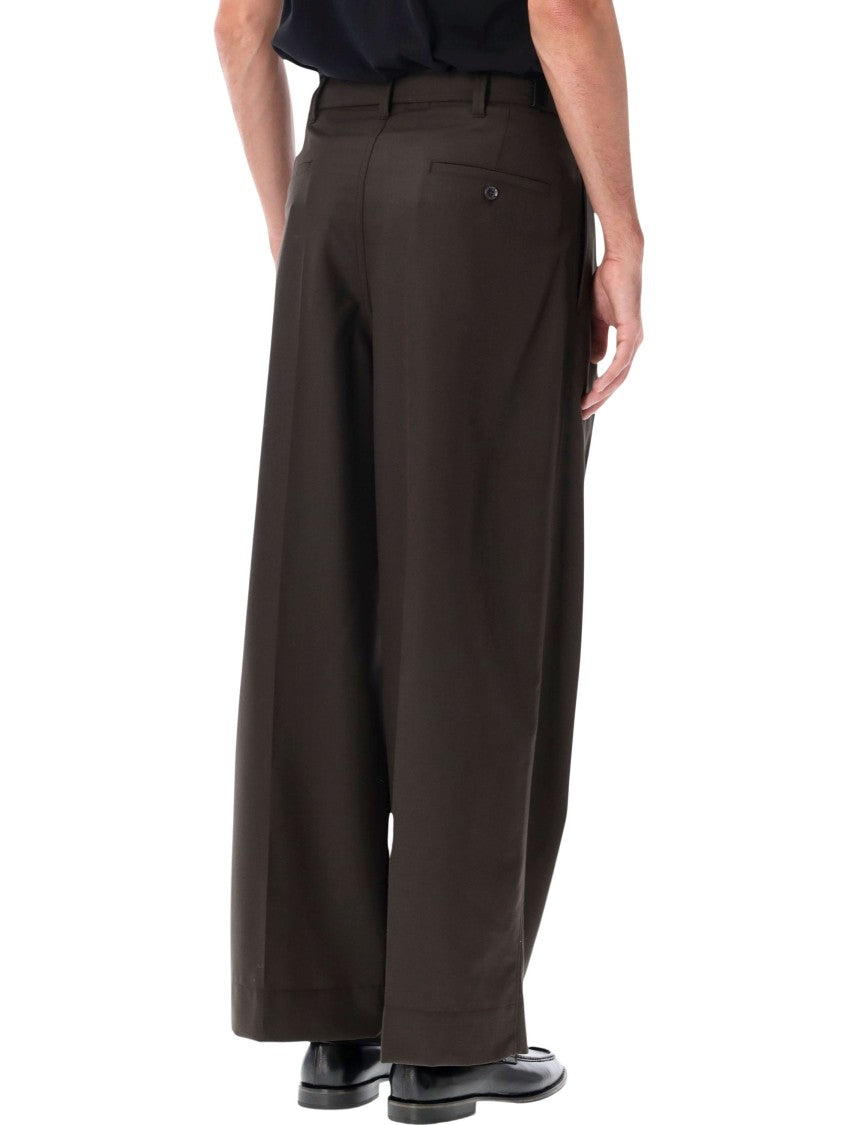Lemaire Single-Pleat Wide-Leg Tailored Pants