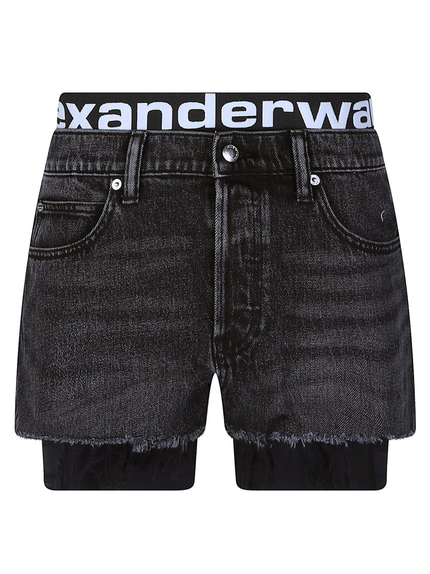 Alexander Wang Pre Styled Layered Black Shorts