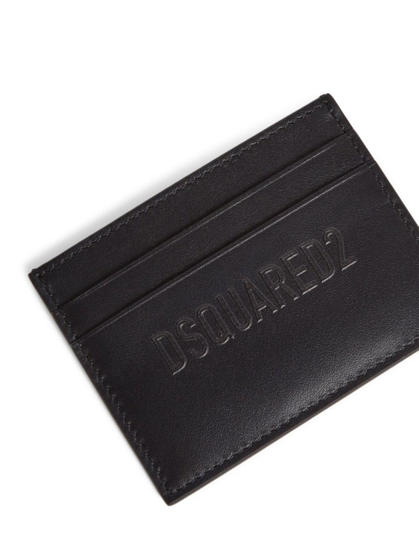 Dsquared2 Calfskin Leather Clutch