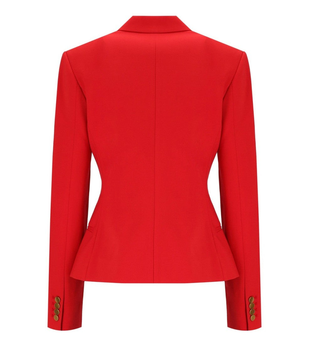 Essentiel Antwerp Irtha Red Double-Breasted Blazer