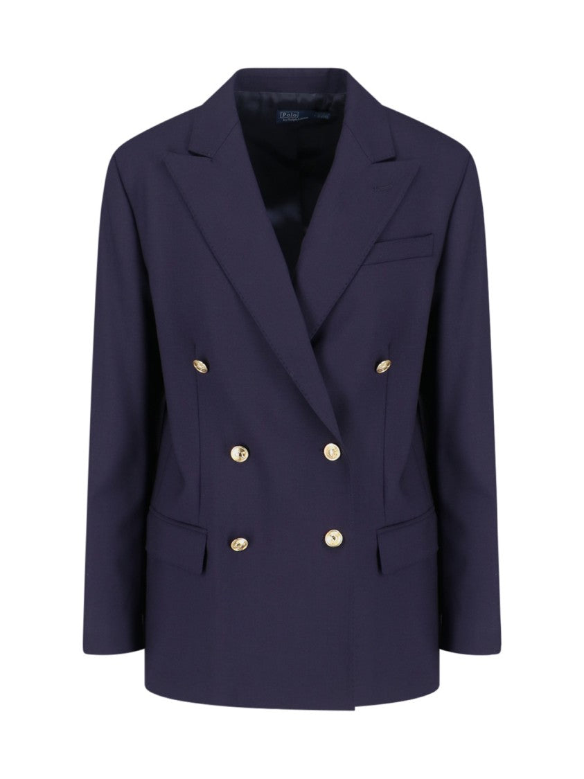 Polo Ralph Lauren Double-Breasted Wool Blazer With Tailored Fit