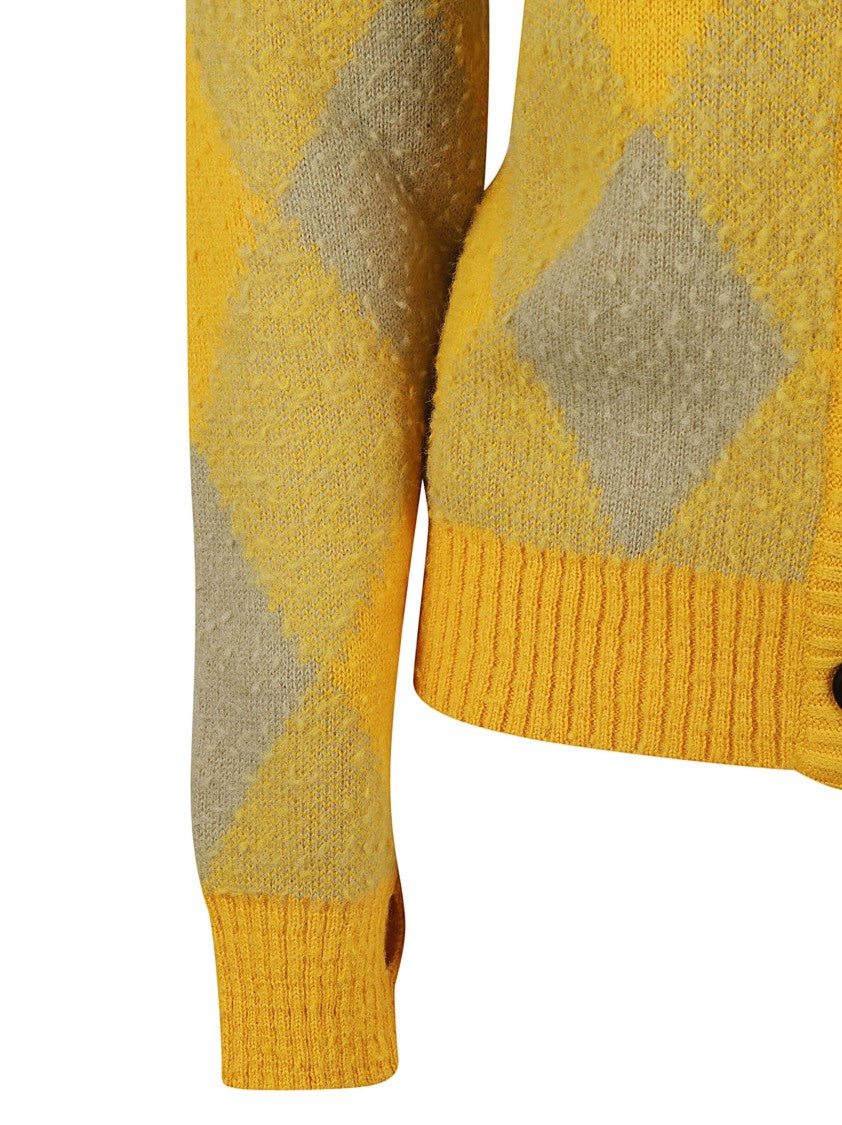 Burberry Argyle Patterned Wool Sweater