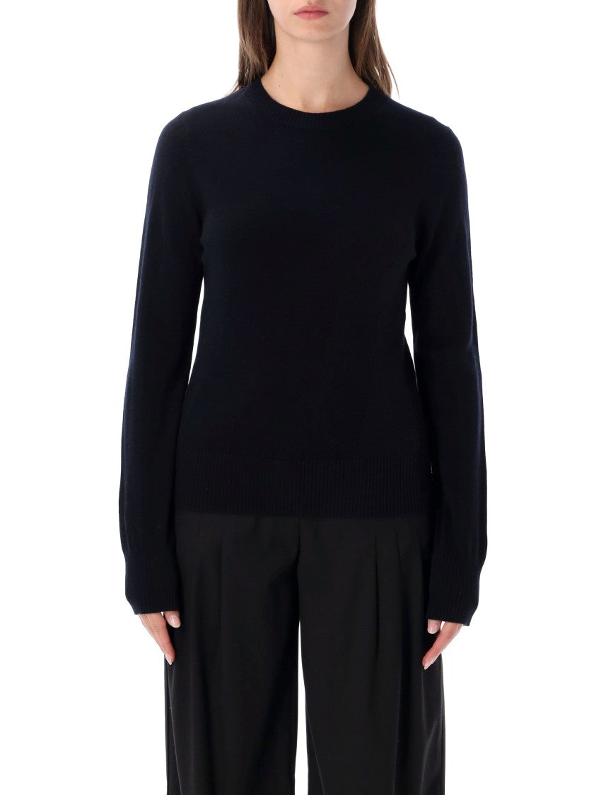 Rhea Minimalist Fitted Ribbed Crewneck Knit Sweater