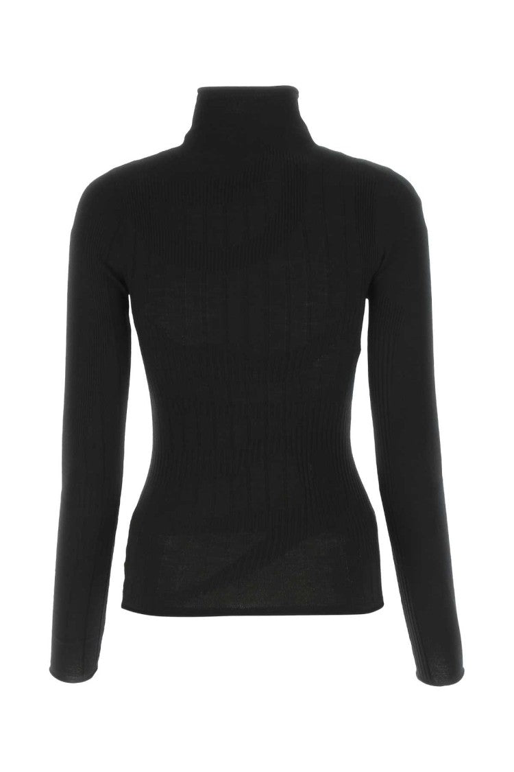Dion Lee Black Stretch Wool Blend Top