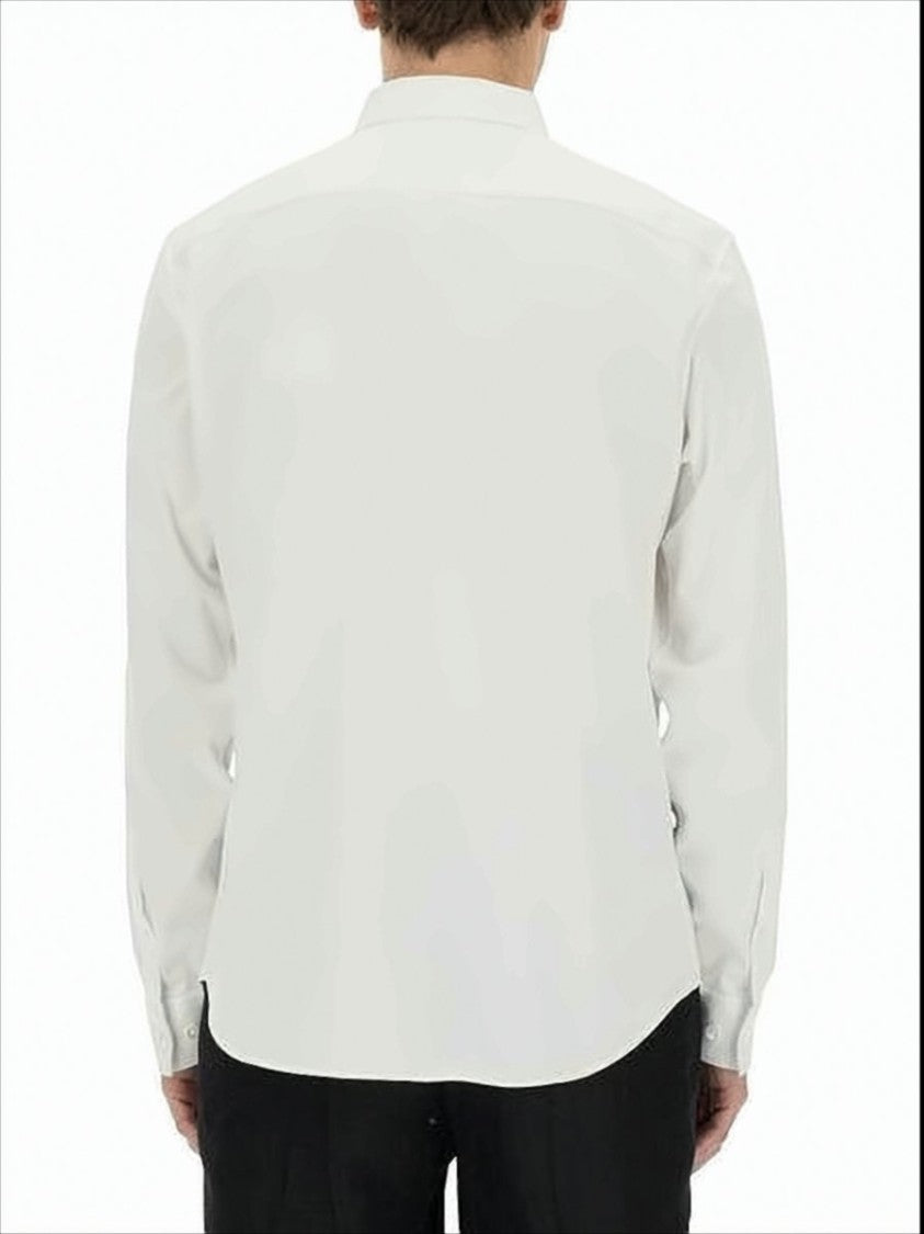 Theory Long-Sleeve White Shirt With Classic Collar