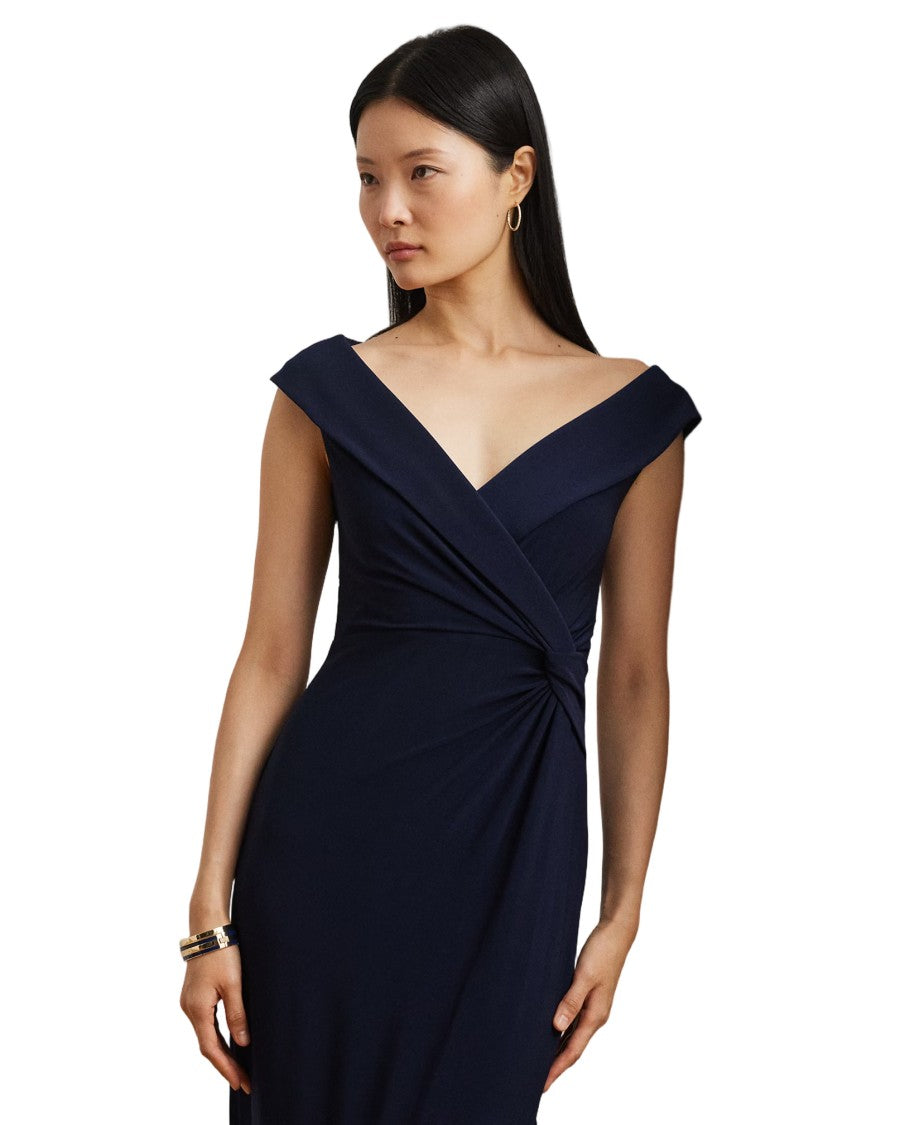 Lauren Ralph Lauren Sleeveless Evening Gown With Side Slit