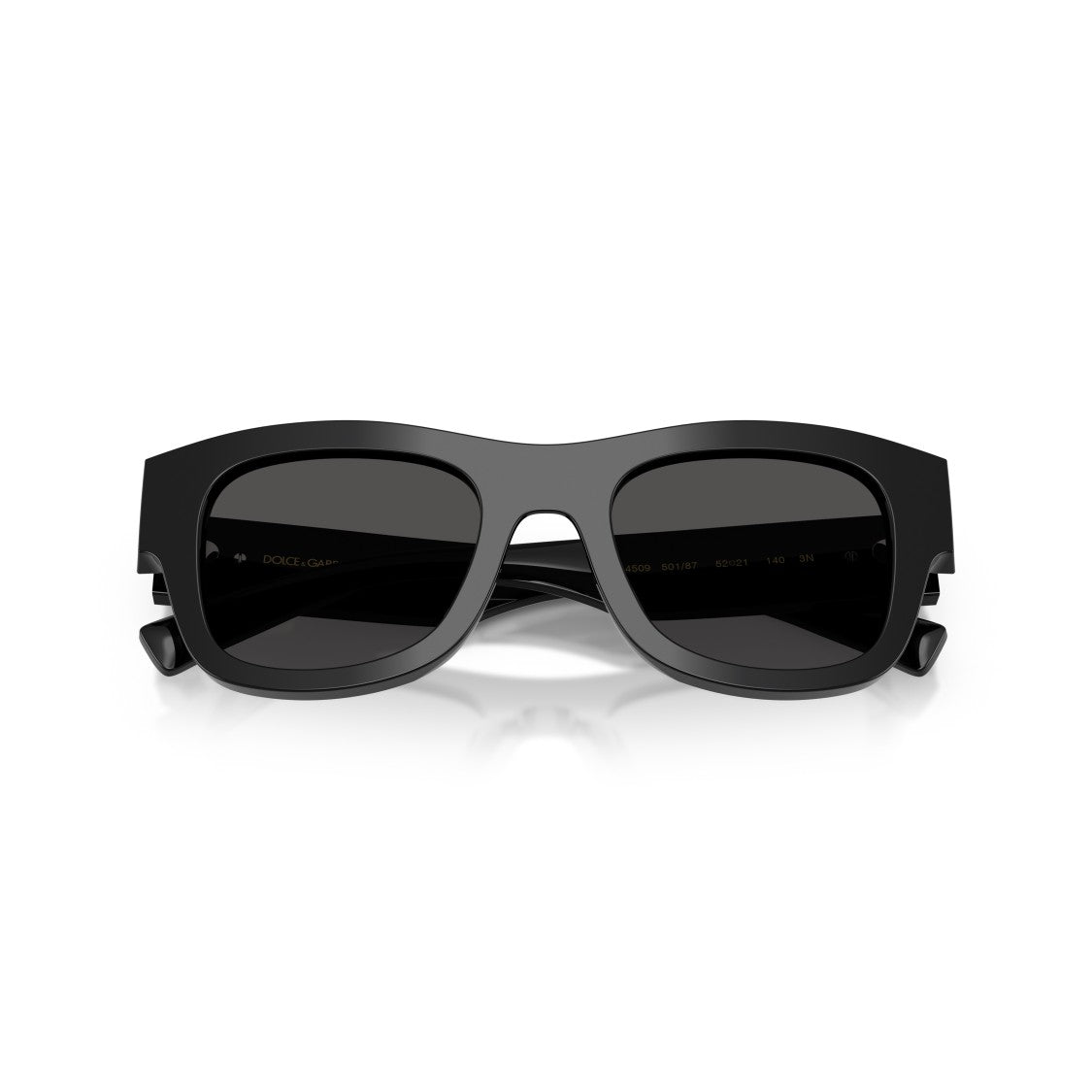 Dolce & Gabbana 0Dg4509 Bold Rectangular Black Acetate Sunglasses