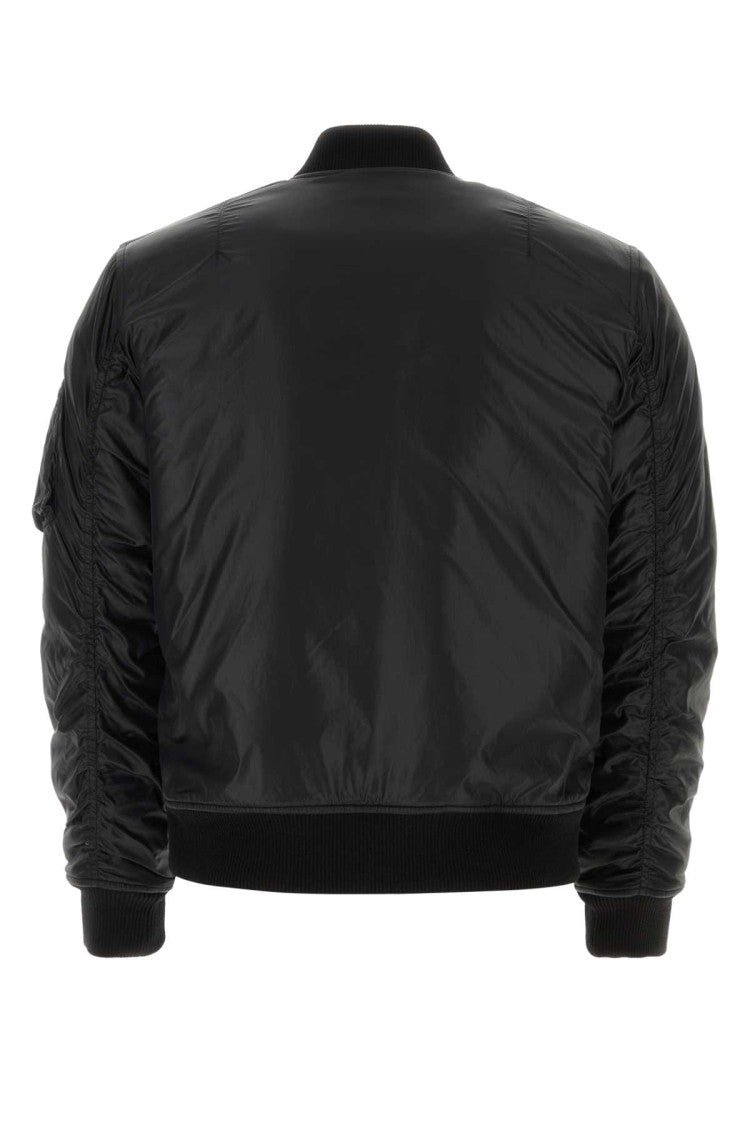 Saint Laurent Black Nylon Bomber Jacket