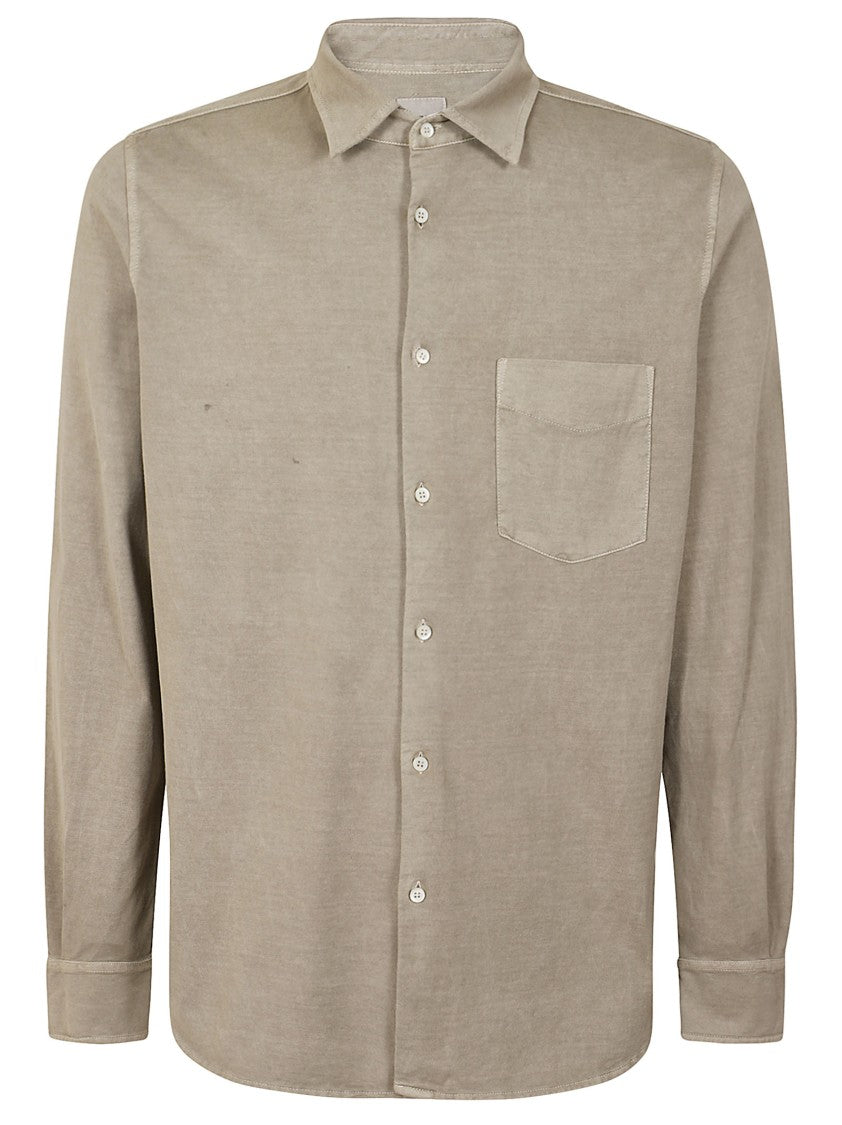 Aspesi Long-Sleeved Cotton Shirt With Classic Collar