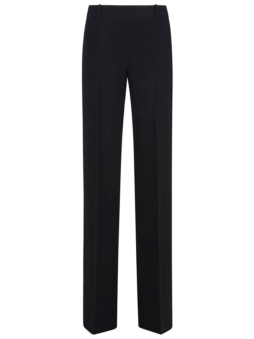 Ermanno Scervino Tailored Black Crepe Trousers