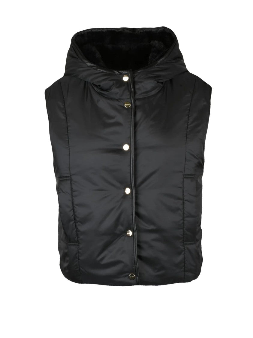 Max Mara Black Polyester Felix Vest