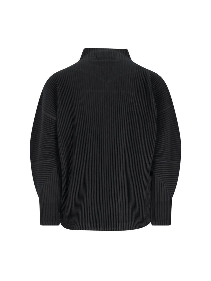 Homme Plissé Issey Miyake Zip Sweatshirt – Black