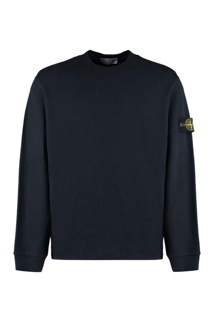 Stone Island Ribbed Black Sweater