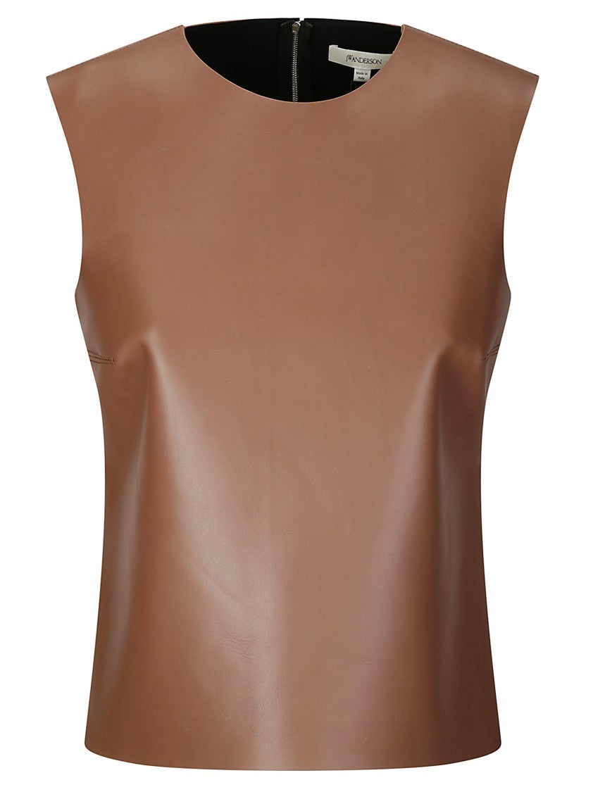 J. W. Anderson Leather Sleeveless Top