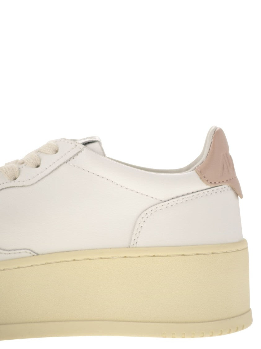 Autry Medalist Platform - Leather Trainers