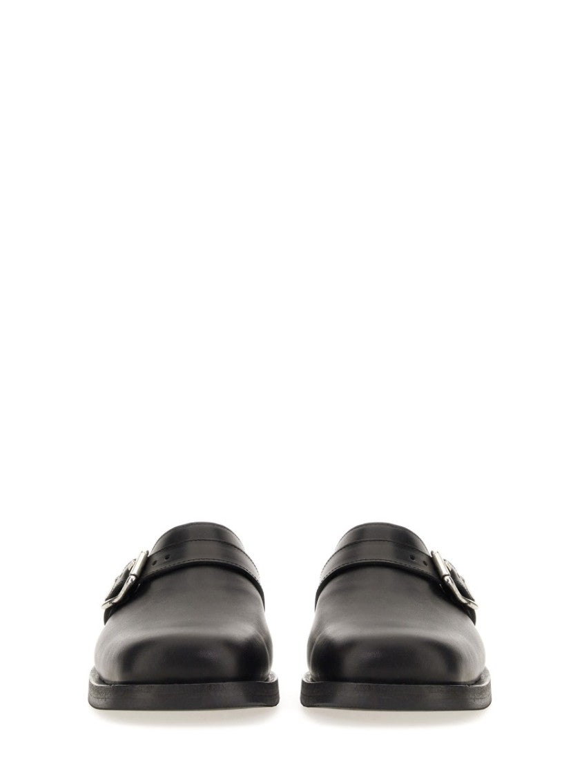 Our Legacy Camion Slip-On Silver Buckle Leather Mules