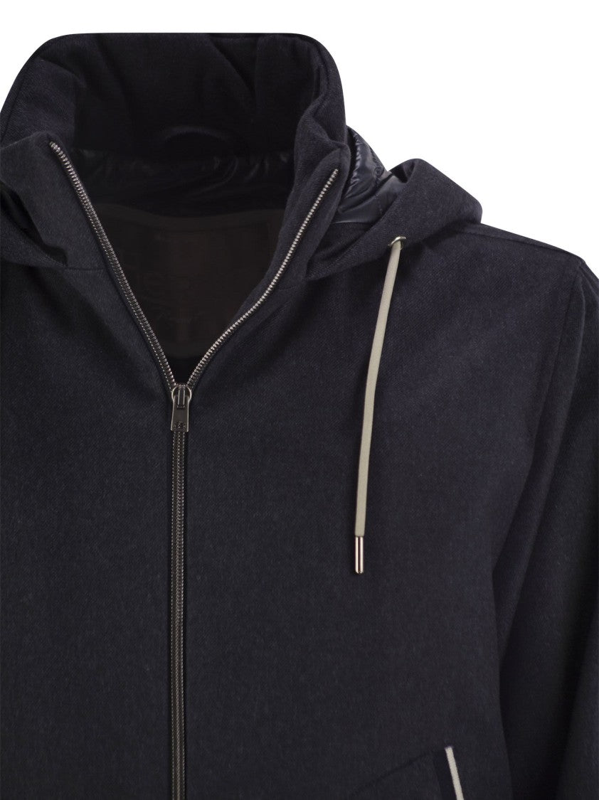 Herno Cashmere And Silk Resort Bomber Jacket