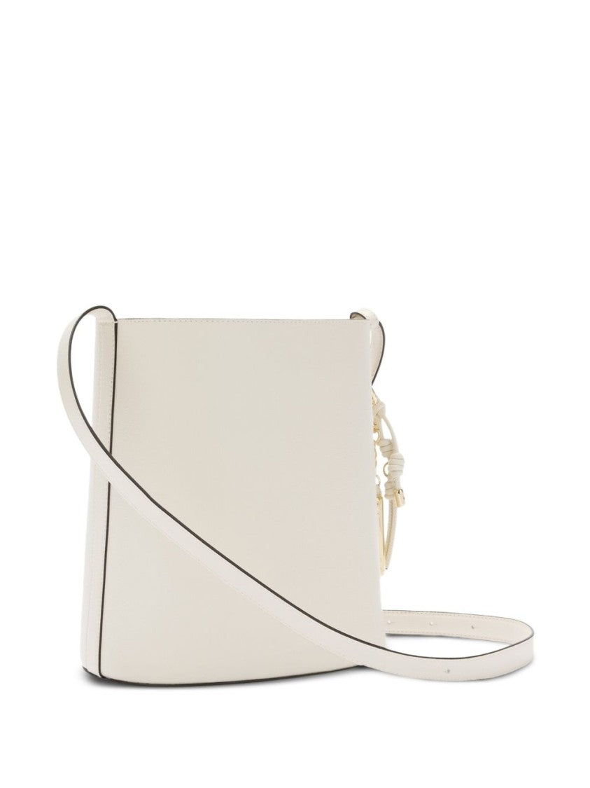 Furla Structured Leather Bag With Gold-Tone Detailing
