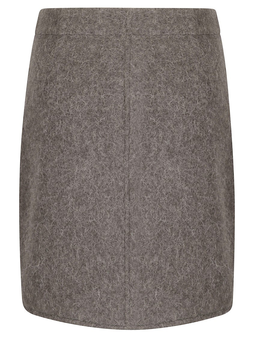 Lemaire Wrapover Skirt With Layered Design And Soft Drape