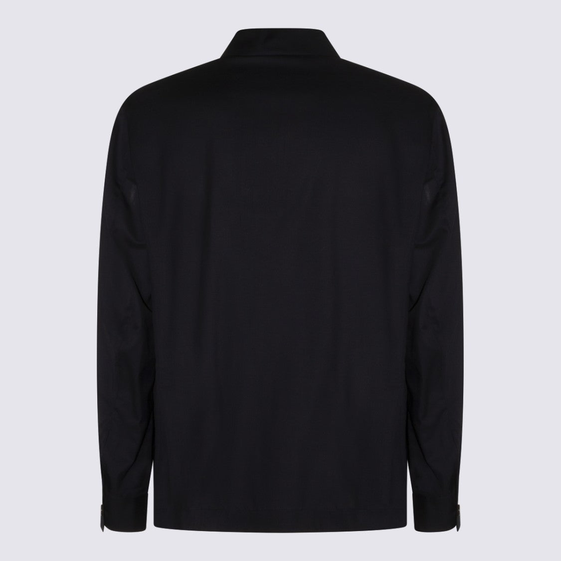 Montecore Structured Blue Jacket With Classic Collar
