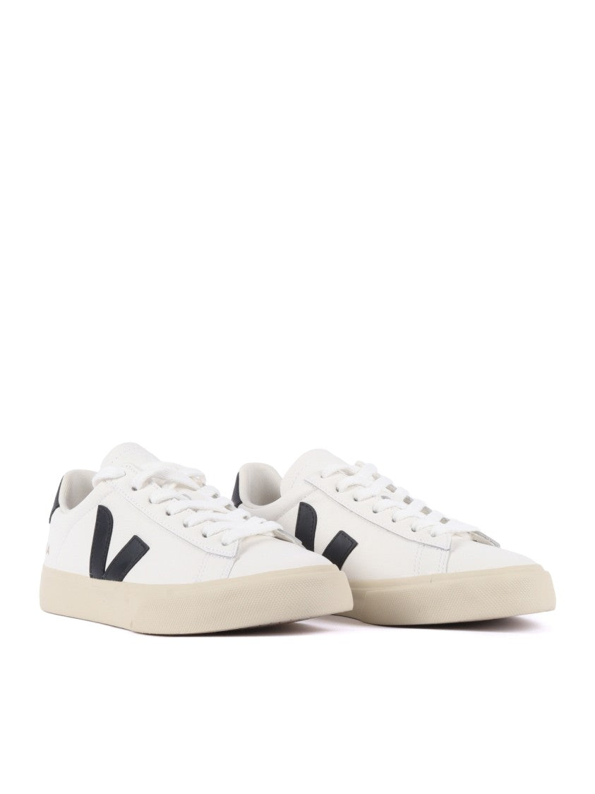 Veja White Black Campo Leather Sneakers