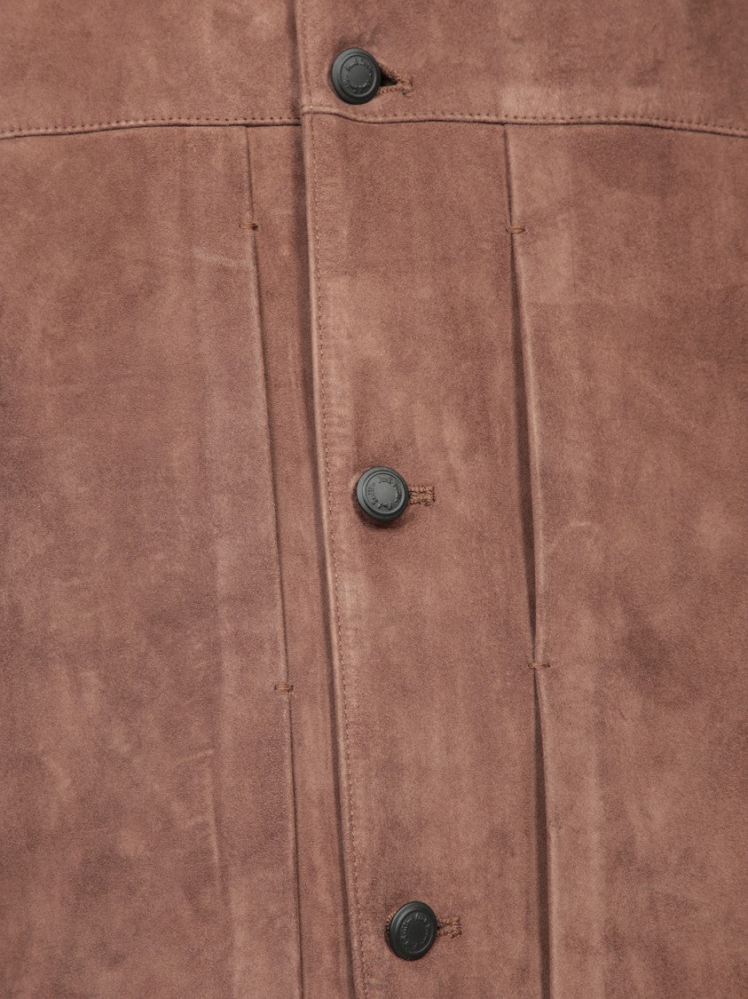 Paul Smith Brown Lamb Leather Jacket