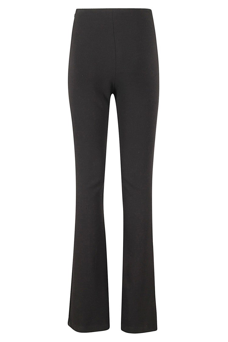 Amen Tailored Black Crepe Pants With Paw Pattern