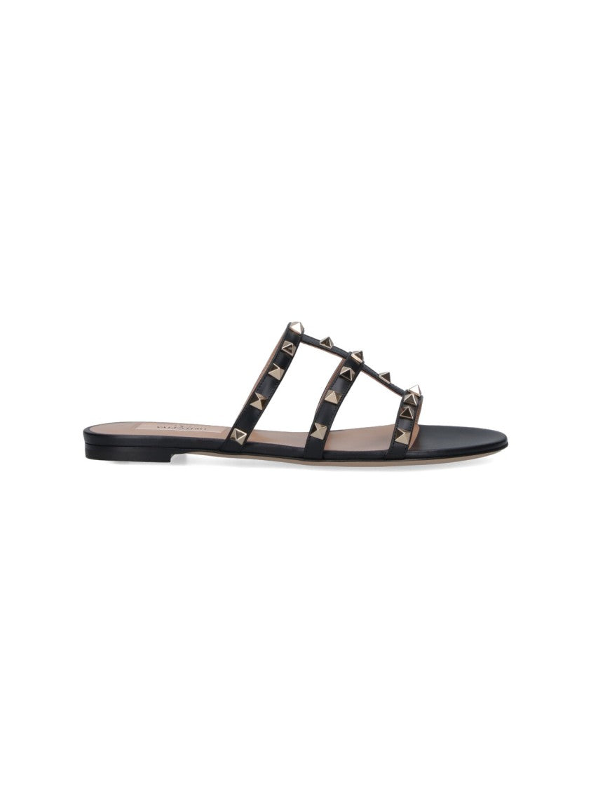 Valentino Garavani "Rockstud" Sandals – Black