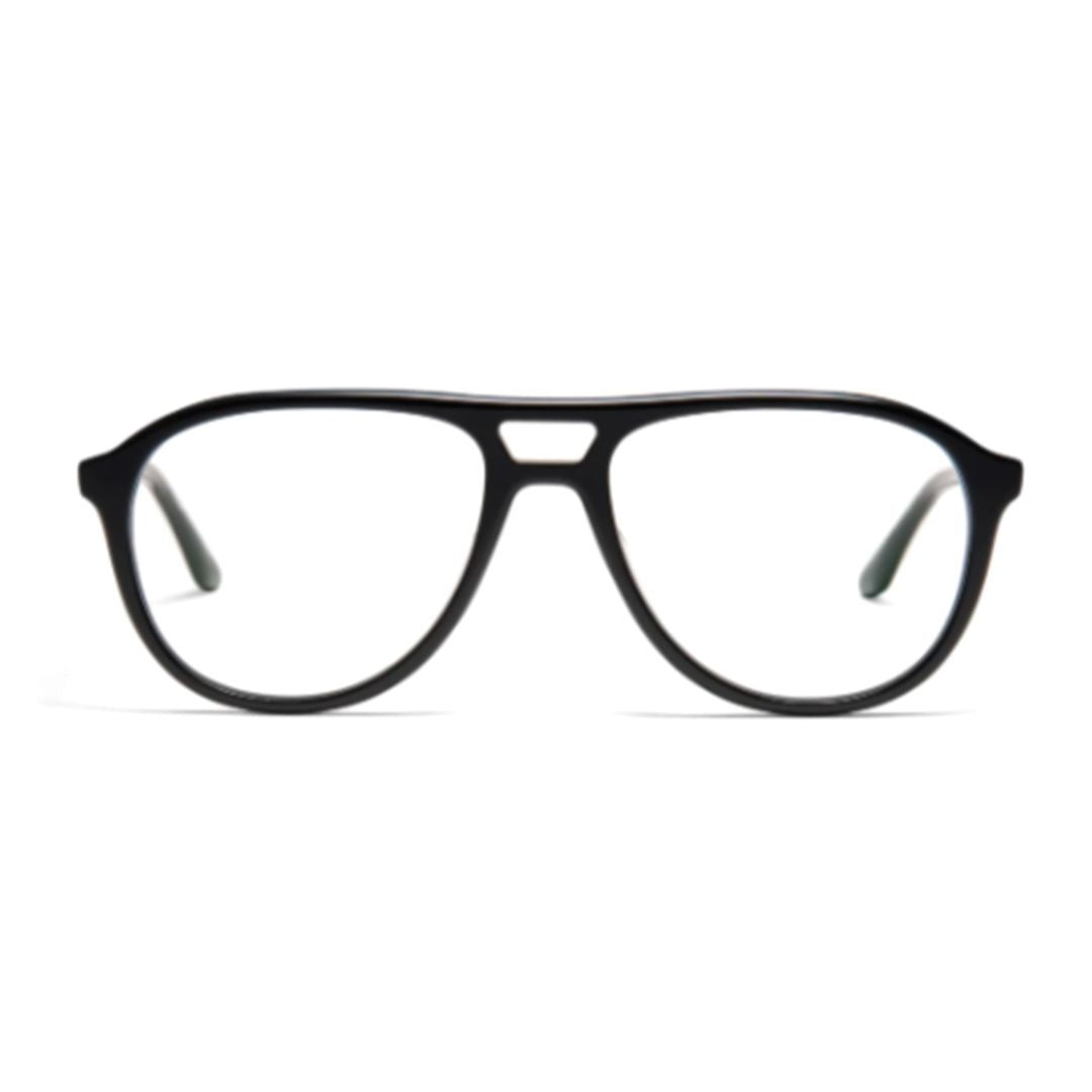 Peter And May Aria Nocturne Aviator-Inspired Black Acetate Eyeglasses With Double Bridge