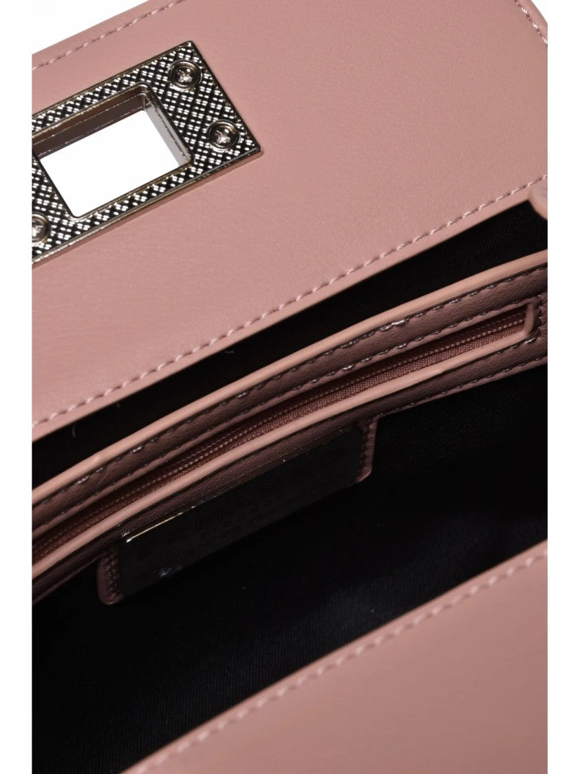Ermanno Firenze Bowling Tina Handbag In Old Rose With Combination Lock