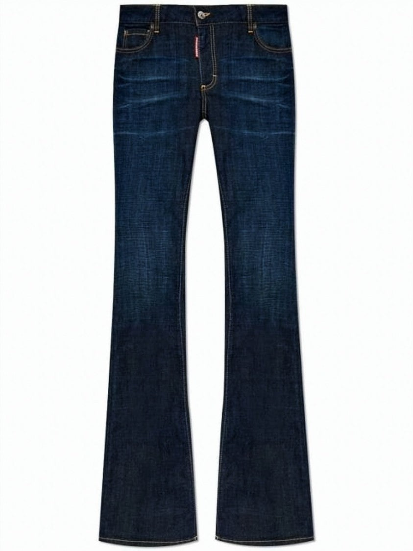 Dsquared2 Classic Five-Pocket Denim Pants With Slight Flare Hem