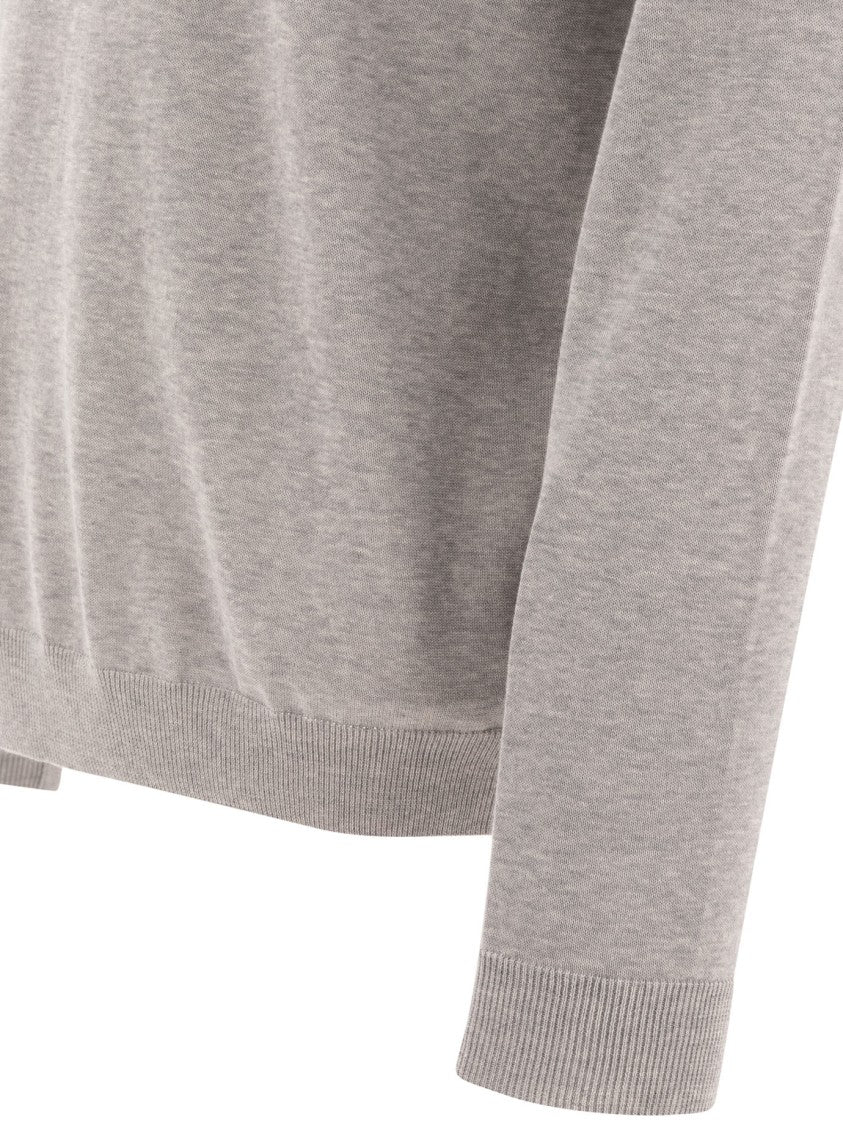 Zanone Lightweight Cotton-Linen Knitwear With Relaxed Fit