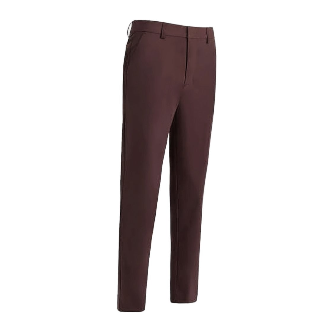Gfore Burgundy Straight-Fit Pants With Tailored Silhouette And Subtle Zipper Detail