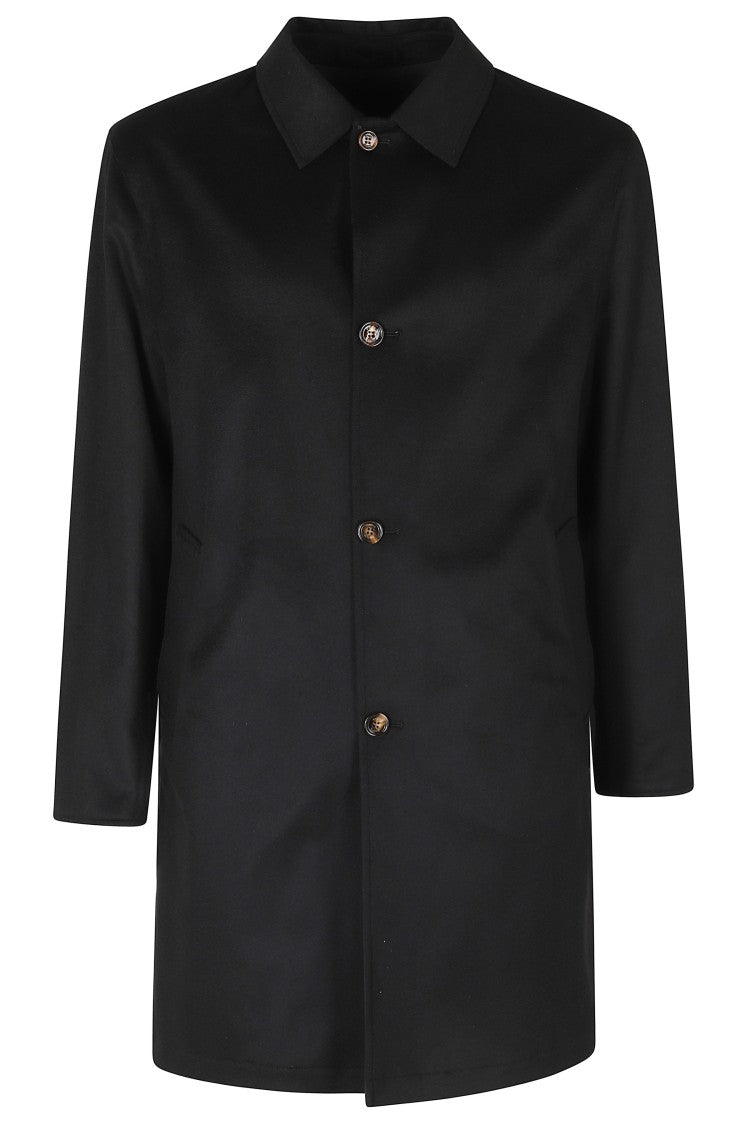 Kired Black Double Cash Reversible Cashmere-Blend Parka